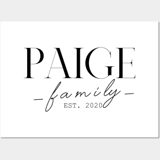 Paige Family EST. 2020, Surname, Paige Posters and Art